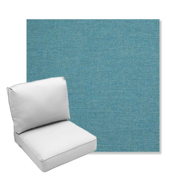 Picture of Idol Lagoon | Center Seam Deep Seating Outdoor Cushions - Sunbrella© Fabric