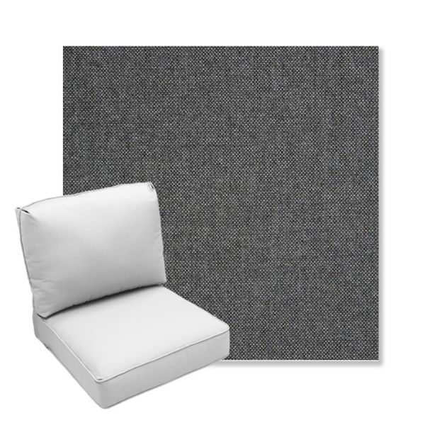 Picture of Idol Slate | Center Seam Deep Seating Outdoor Cushions - Sunbrella© Fabric