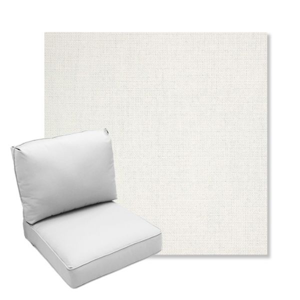 Picture of Idol Snow | Center Seam Deep Seating Outdoor Cushions - Sunbrella© Fabric