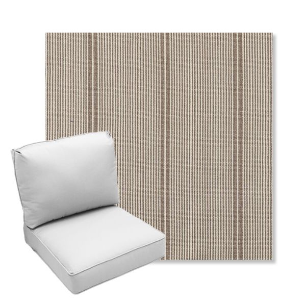 Picture of Influence Cocoon | Center Seam Deep Seating Outdoor Cushions - Sunbrella© Fabric