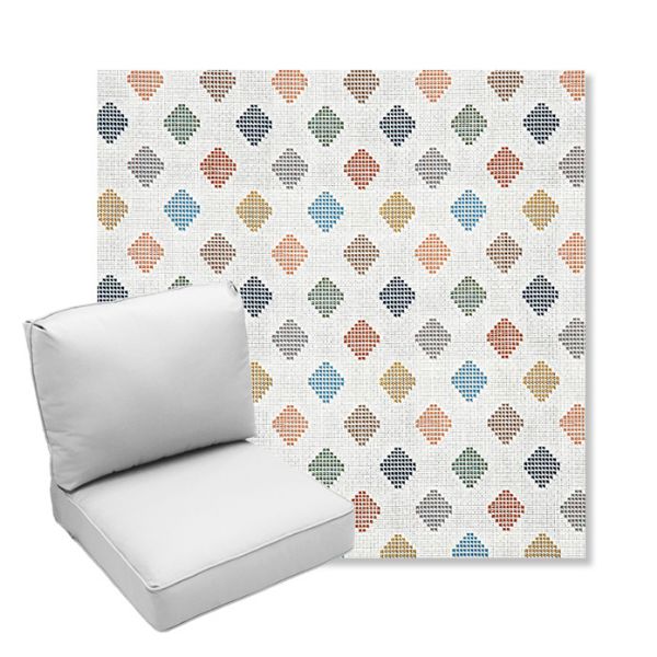 Picture of Infused Gem | Center Seam Deep Seating Outdoor Cushions - Sunbrella© Fabric