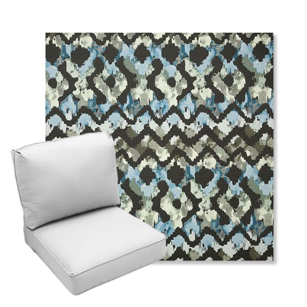 Picture of Inga Green Tea | Center Seam Deep Seating Outdoor Cushions - Sunbrella© Fabric