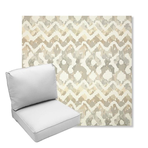 Picture of Inga Marble | Center Seam Deep Seating Outdoor Cushions - Sunbrella© Fabric