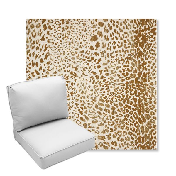 Picture of Instinct Toffee | Center Seam Deep Seating Outdoor Cushions - Sunbrella© Fabric