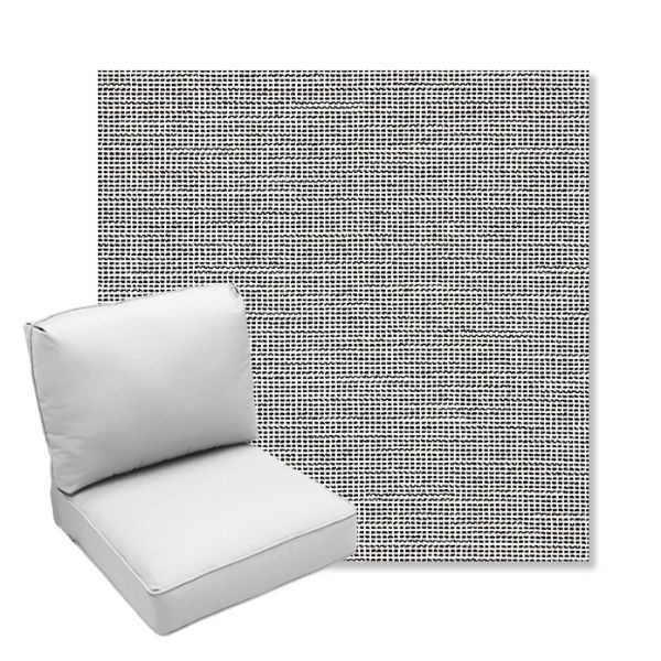 Picture of Kudos Newsprint | Center Seam Deep Seating Outdoor Cushions - Sunbrella© Fabric
