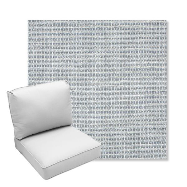 Picture of Kudos Saltwater | Center Seam Deep Seating Outdoor Cushions - Sunbrella© Fabric