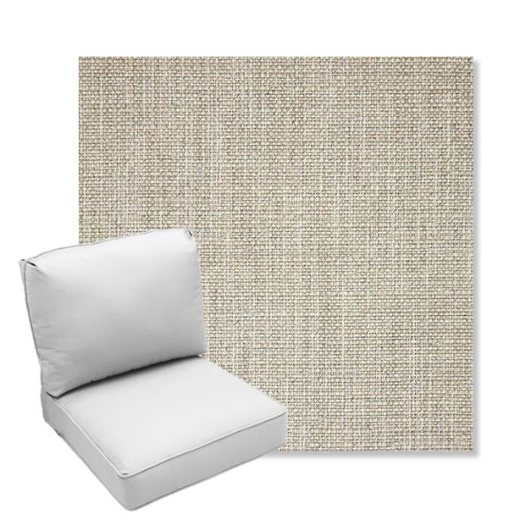 Picture of Linville Oyster | Center Seam Deep Seating Outdoor Cushions - Sunbrella© Fabric