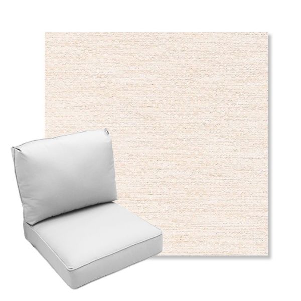 Picture of Litchfield Eggshell | Center Seam Deep Seating Outdoor Cushions - Sunbrella© Fabric