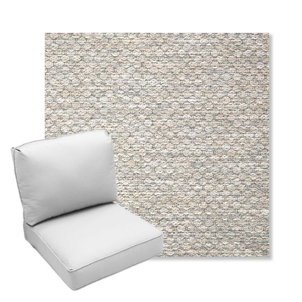 Picture of Litchfield Fog | Center Seam Deep Seating Outdoor Cushions - Sunbrella© Fabric