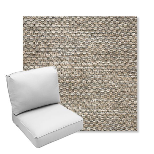 Picture of Litchfield Pebble | Center Seam Deep Seating Outdoor Cushions - Sunbrella© Fabric