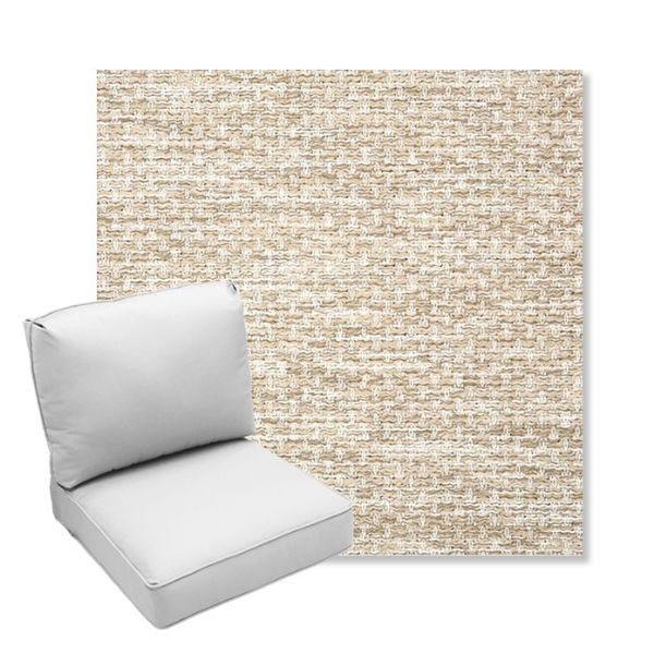 Picture of Litchfield Sand | Center Seam Deep Seating Outdoor Cushions - Sunbrella© Fabric