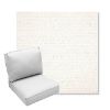 Picture of Litchfield Snow | Center Seam Deep Seating Outdoor Cushions - Sunbrella© Fabric