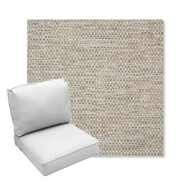 Picture of Mainstreet Dove | Center Seam Deep Seating Outdoor Cushions - Sunbrella© Fabric