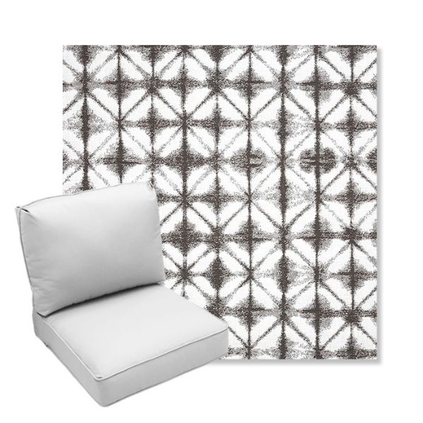 Picture of Midori Stone | Center Seam Deep Seating Outdoor Cushions - Sunbrella© Fabric