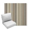 Picture of Milano Char | Center Seam Deep Seating Outdoor Cushions - Sunbrella© Fabric