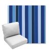 Picture of Milano Cobalt | Center Seam Deep Seating Outdoor Cushions - Sunbrella© Fabric