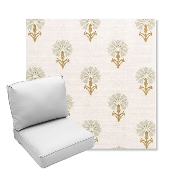 Picture of Mira Seasalt | Center Seam Deep Seating Outdoor Cushions - Sunbrella© Fabric