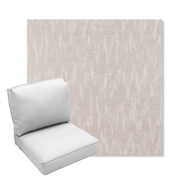 Picture of Mountains Snow | Center Seam Deep Seating Outdoor Cushions - Sunbrella© Fabric