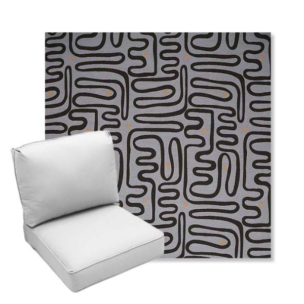 Picture of Nema Moonlight | Center Seam Deep Seating Outdoor Cushions - Sunbrella© Fabric