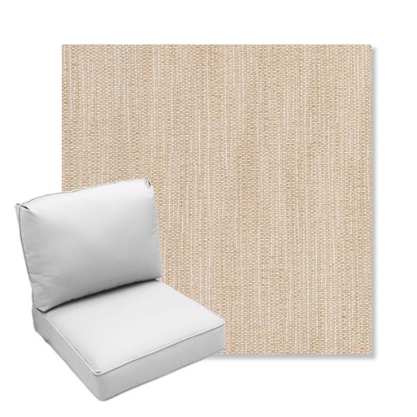 Picture of Nova Oat | Center Seam Deep Seating Outdoor Cushions - Sunbrella© Fabric