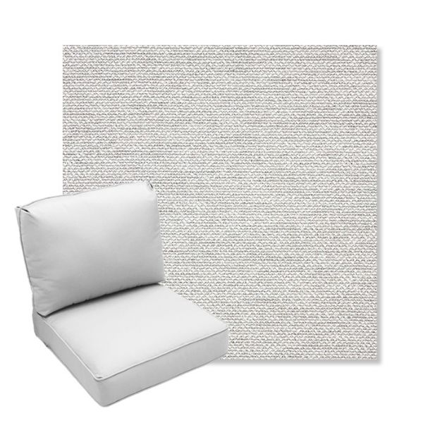 Picture of Nurture Pebble | Center Seam Deep Seating Outdoor Cushions - Sunbrella© Fabric