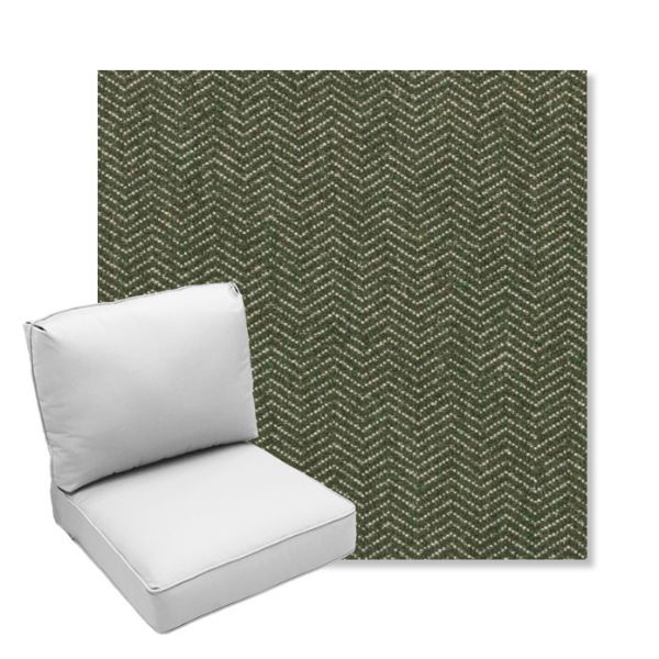 Picture of Odette Fern | Center Seam Deep Seating Outdoor Cushions - Sunbrella© Fabric