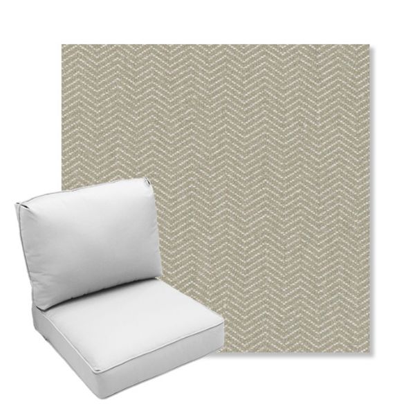 Picture of Odette Sage | Center Seam Deep Seating Outdoor Cushions - Sunbrella© Fabric