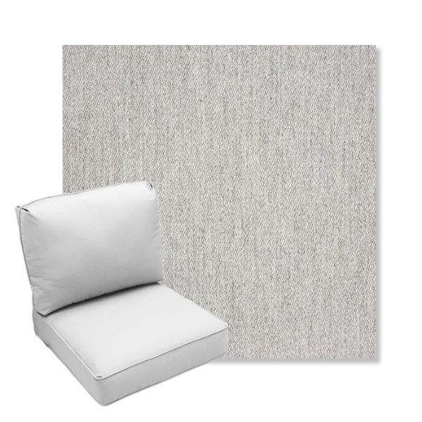 Picture of Pashmina Fog | Center Seam Deep Seating Outdoor Cushions - Sunbrella© Fabric