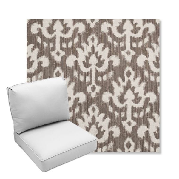 Picture of Patra Mushroom | Center Seam Deep Seating Outdoor Cushions - Sunbrella© Fabric