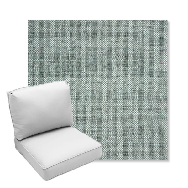Picture of Piazza Mist | Center Seam Deep Seating Outdoor Cushions - Sunbrella© Fabric