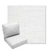 Picture of Piazza White | Center Seam Deep Seating Outdoor Cushions - Sunbrella© Fabric