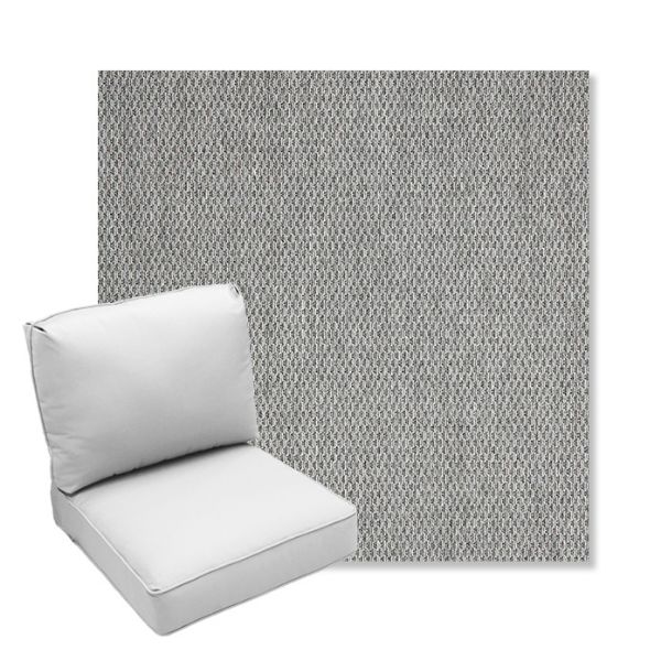 Picture of Pique Ash | Center Seam Deep Seating Outdoor Cushions - Sunbrella© Fabric