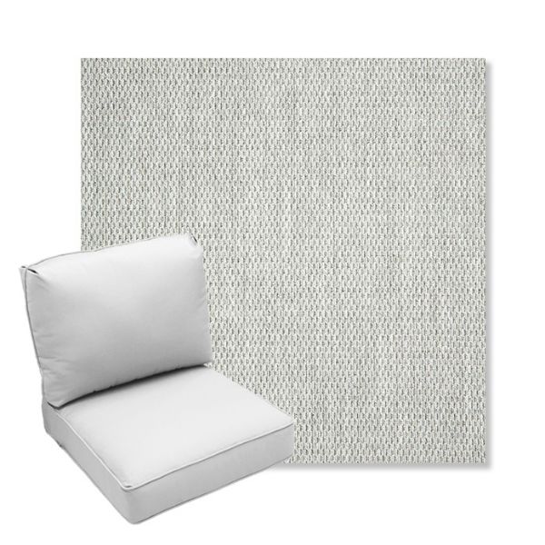 Picture of Pique Cloud | Center Seam Deep Seating Outdoor Cushions - Sunbrella© Fabric