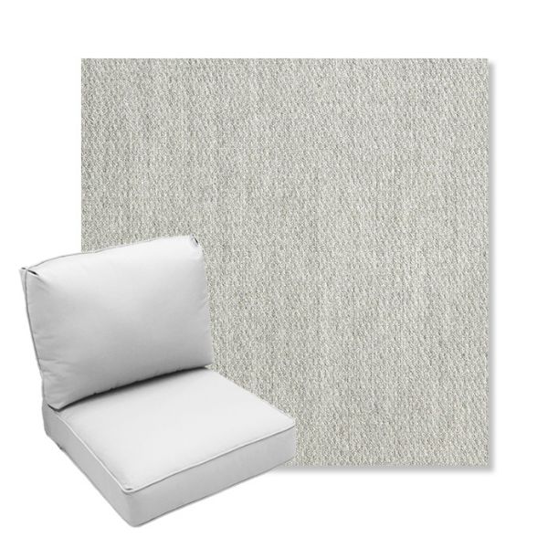 Picture of Pique Gravel | Center Seam Deep Seating Outdoor Cushions - Sunbrella© Fabric