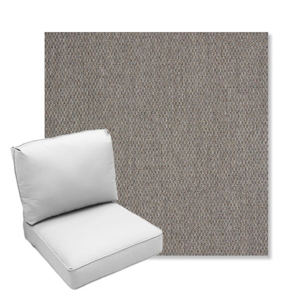 Picture of Pique Shale | Center Seam Deep Seating Outdoor Cushions - Sunbrella© Fabric