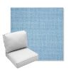 Picture of Pique Sky | Center Seam Deep Seating Outdoor Cushions - Sunbrella© Fabric