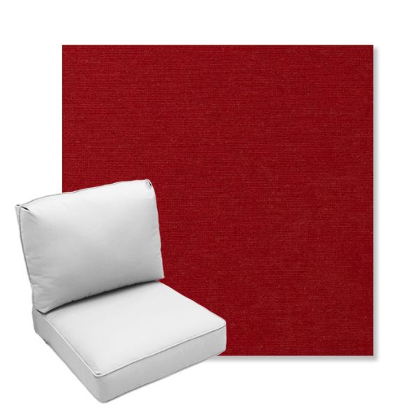 Picture of Play Scarlet | Center Seam Deep Seating Outdoor Cushions - Sunbrella© Fabric