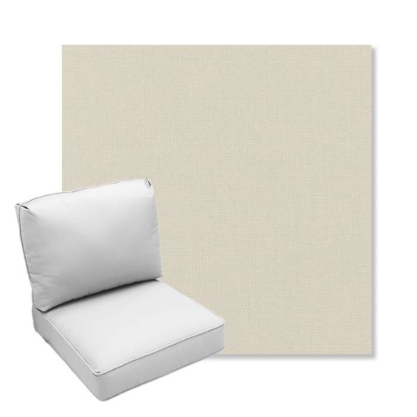 Picture of Play Snow | Center Seam Deep Seating Outdoor Cushions - Sunbrella© Fabric