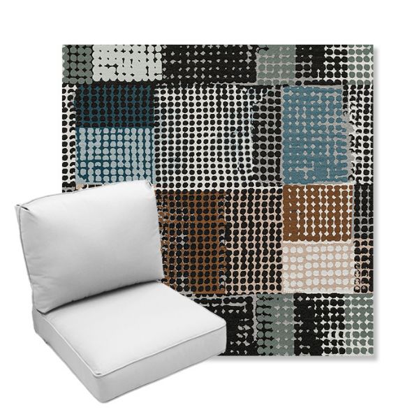 Picture of Pop Fizz | Center Seam Deep Seating Outdoor Cushions - Sunbrella© Fabric