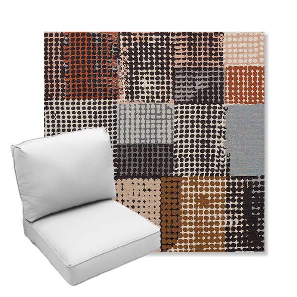 Picture of Pop Punchcard | Center Seam Deep Seating Outdoor Cushions - Sunbrella© Fabric