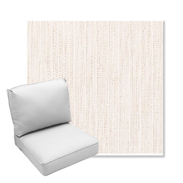 Picture of Poros Eggshell | Center Seam Deep Seating Outdoor Cushions - Sunbrella© Fabric