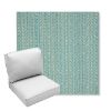 Picture of Posh Aqua | Center Seam Deep Seating Outdoor Cushions - Sunbrella© Fabric