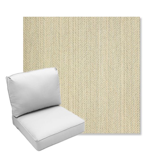 Picture of Posh Dove | Center Seam Deep Seating Outdoor Cushions - Sunbrella© Fabric
