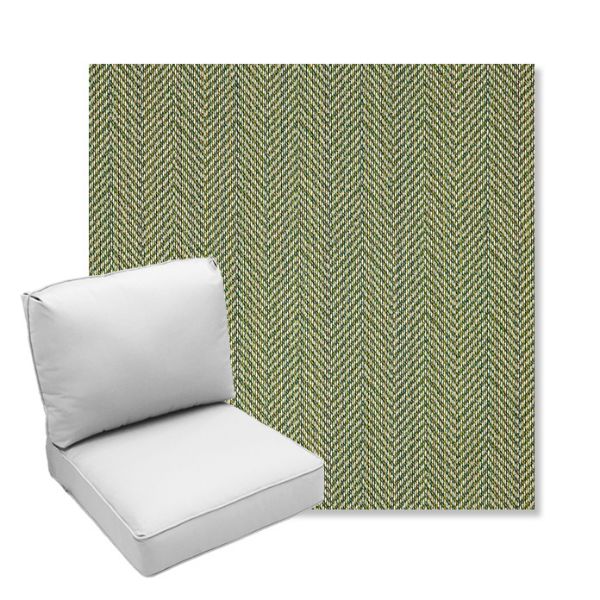 Picture of Posh Shamrock | Center Seam Deep Seating Outdoor Cushions - Sunbrella© Fabric