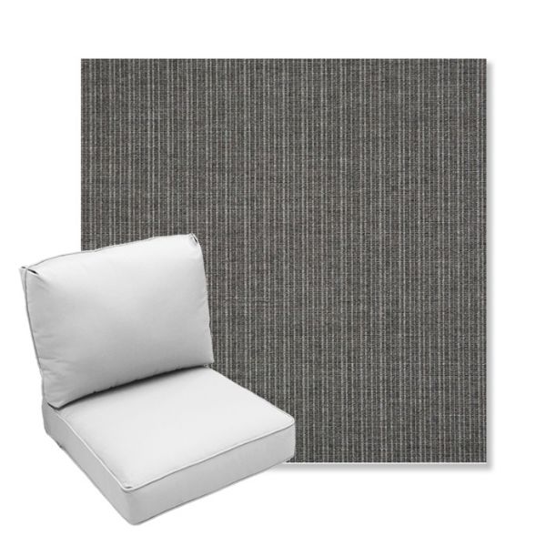 Picture of Proven Charcoal | Center Seam Deep Seating Outdoor Cushions - Sunbrella© Fabric