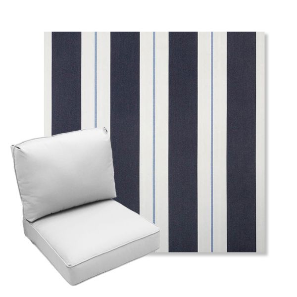 Picture of Relate Harbor | Center Seam Deep Seating Outdoor Cushions - Sunbrella© Fabric