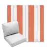 Picture of Relate Persimmon | Center Seam Deep Seating Outdoor Cushions - Sunbrella© Fabric