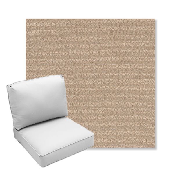 Picture of Remix Camel | Center Seam Deep Seating Outdoor Cushions - Sunbrella© Fabric