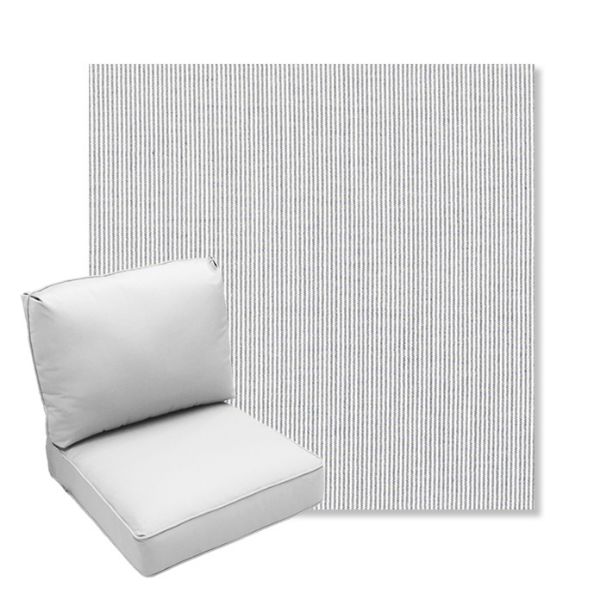 Picture of Replay Sea | Center Seam Deep Seating Outdoor Cushions - Sunbrella© Fabric
