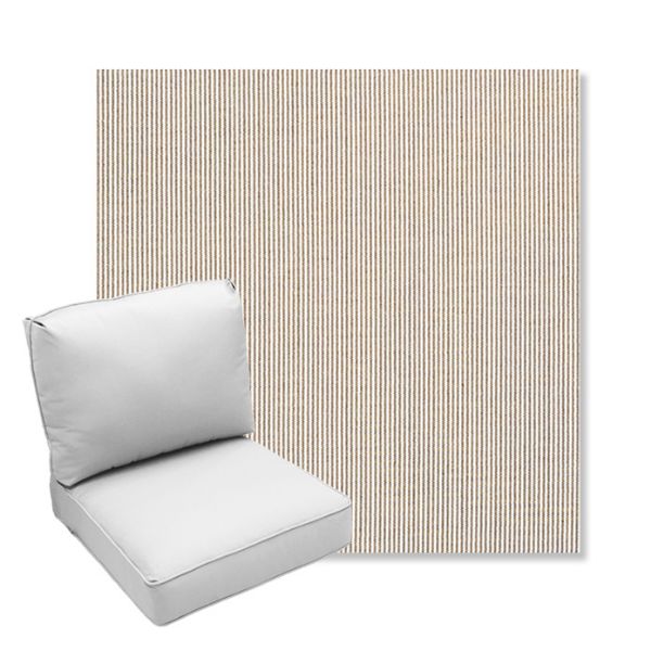 Picture of Replay Taupe | Center Seam Deep Seating Outdoor Cushions - Sunbrella© Fabric